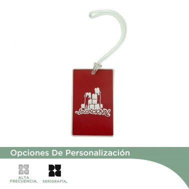 Marbete plastico con lazo de pvc