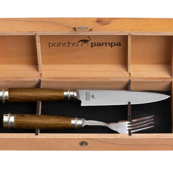 Set de Cubiertos Asado Premium Poncho Pampa