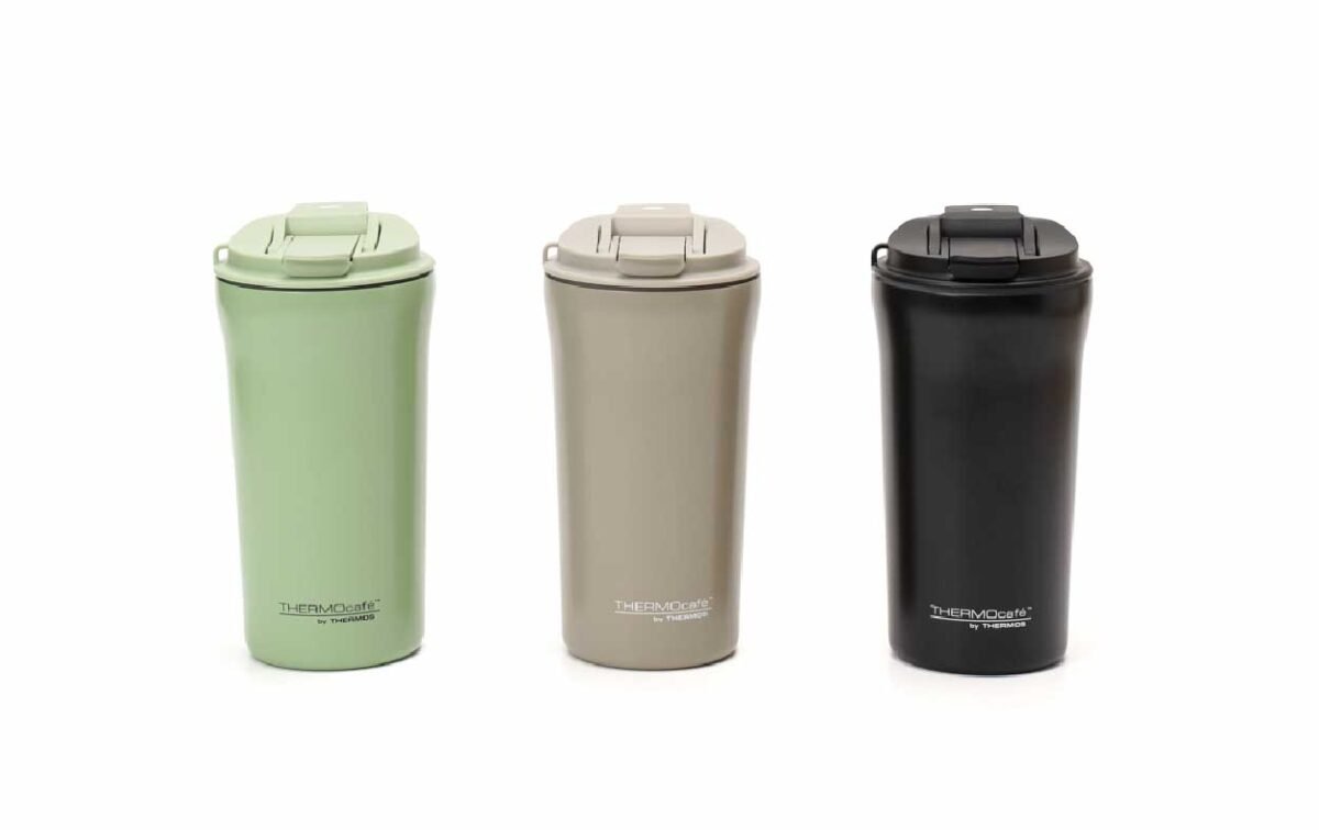 Vaso térmico ThermoCafé doble tapa abatible y sorbete - Imagen 4
