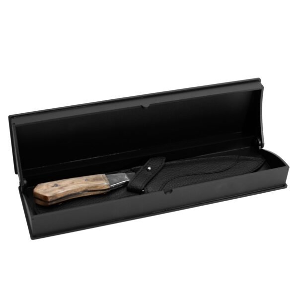 CUCHILLO G 1 BOTON EN VAINA BLACK Y BOX