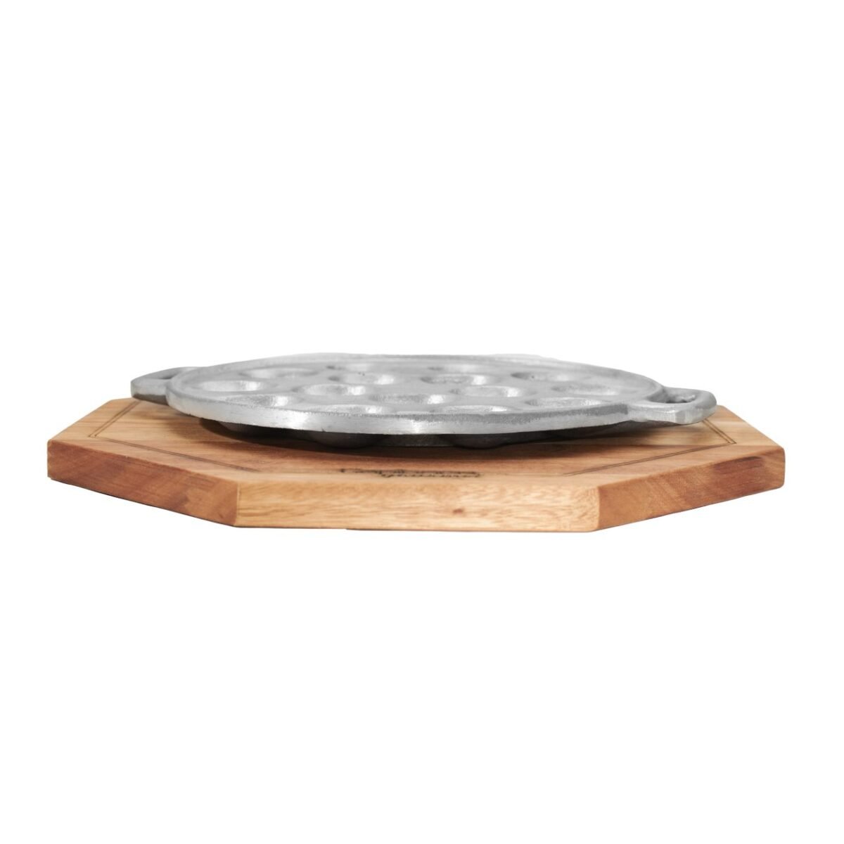 TABLA CON PROVOLETERA DEGUSTACION FUNDICION DE ALUMINIO - Imagen 2