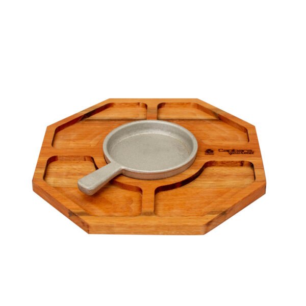 TABLA DE PICADA OCTOGONAL 32,5X32,5 CON PROVOLETERA